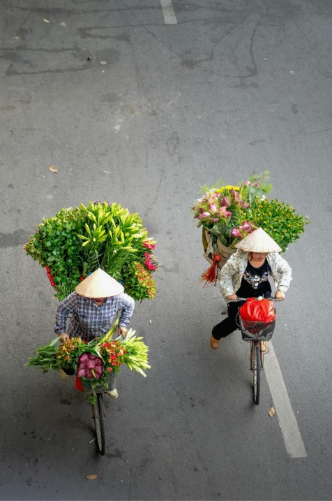 Eco bloemschikken achtergrond